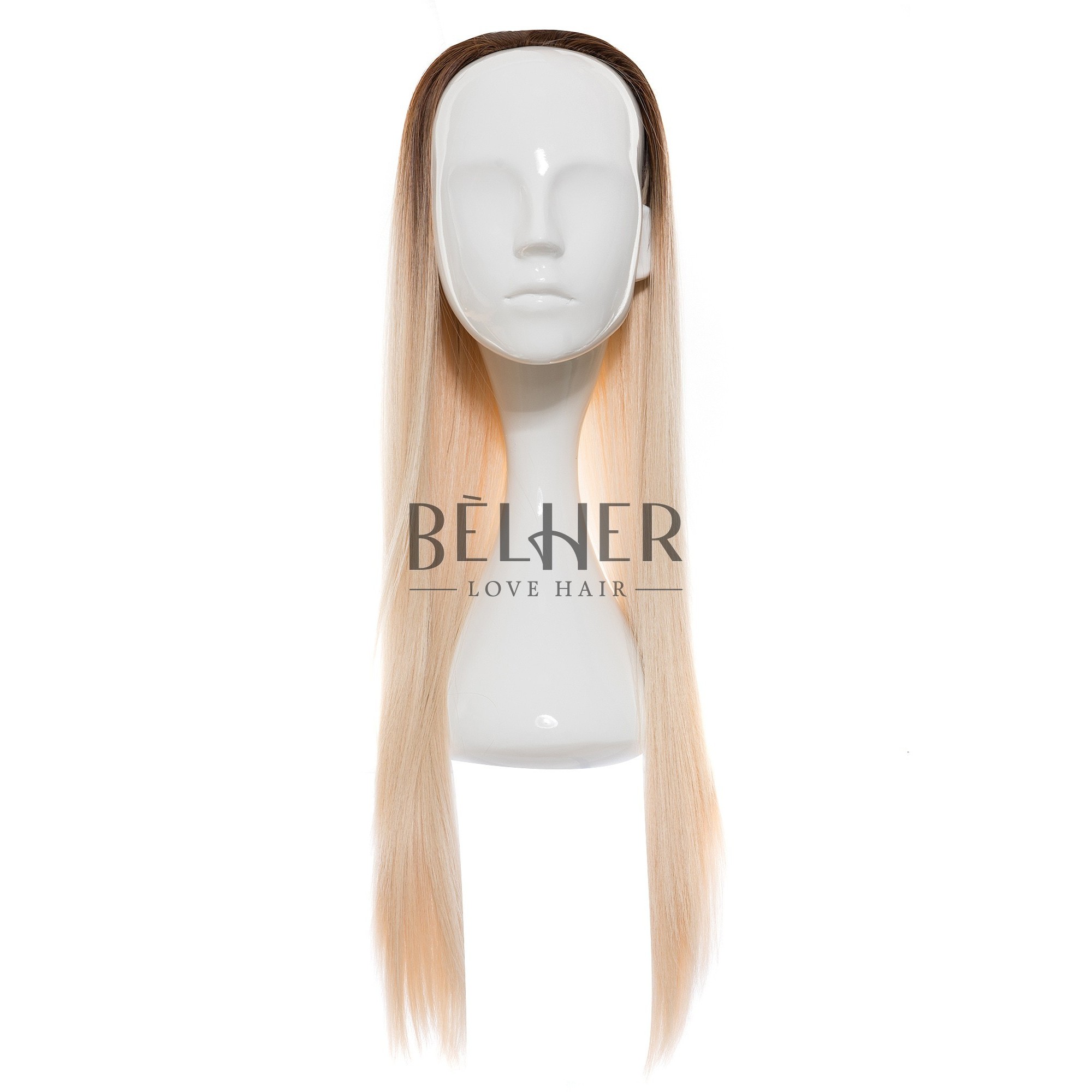 Peruca Partiala 3/4 Ombre Blond Bej