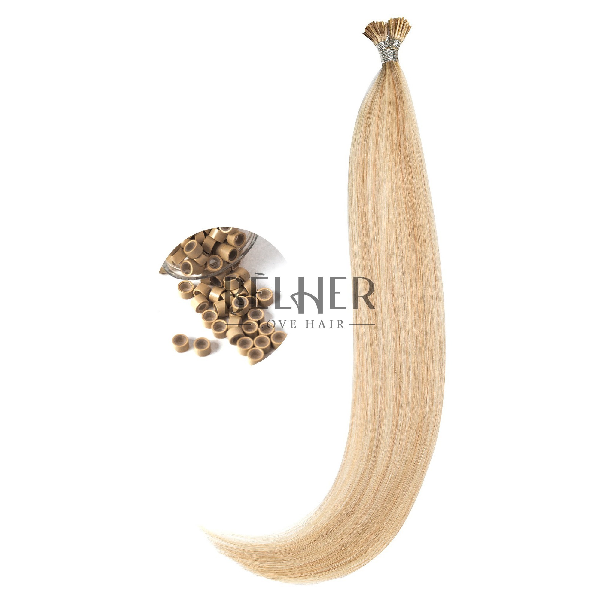 Extensii Microring Premium Mix Blond Cenusiu