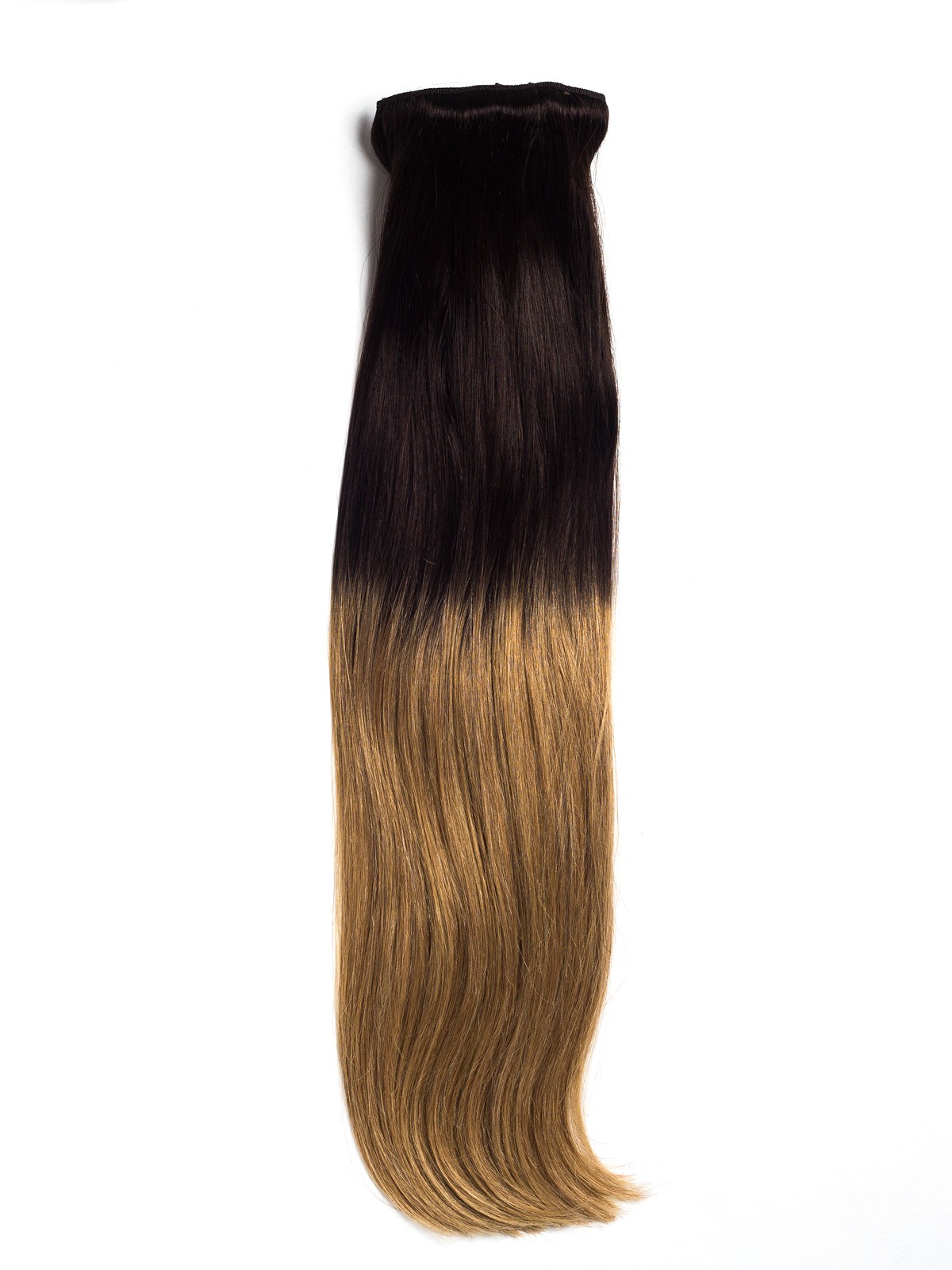 Extensii Clip-On Deluxe Ombre Saten Inchis/Blond Aluna