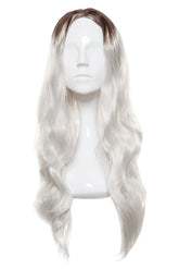 Peruca fibra sintetica NELY Ombre Platinum