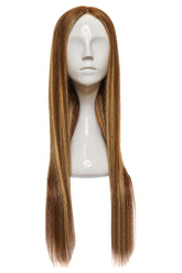 Peruca Naturala PANDORA Saten Natural cu Suvite Blond Miere