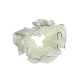 Elastic Strasuri Alb