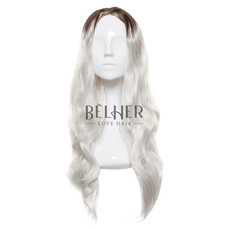 Synthetic Fiber Wig NELY Ombre Grey