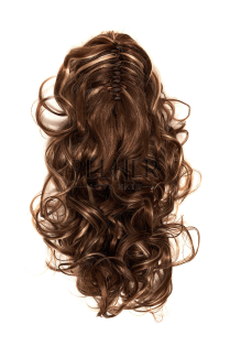 Wavy Clip-in Hair Extension Light Brown with Highlights