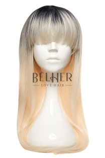 Holly Black to Platinum Blonde Ombre Wig