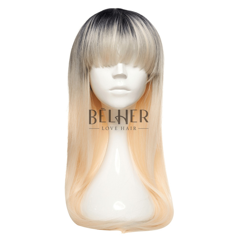 Holly Black to Platinum Blonde Ombre Wig