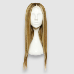 The IRIS Light Brown Wig with Highlights crafted from 100% REMY Hair