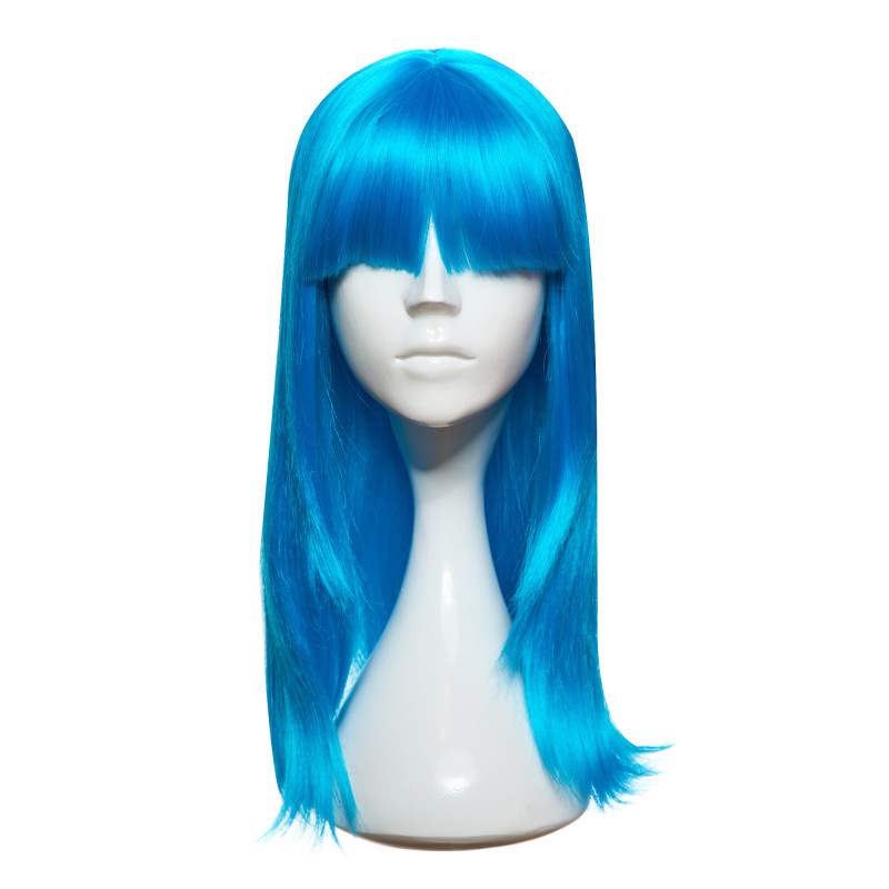 VERA wig  Navy Blue made of synthetic hair