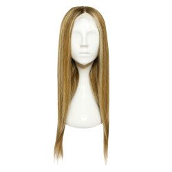 The IRIS Light Brown Wig with Highlights crafted from 100% REMY Hair