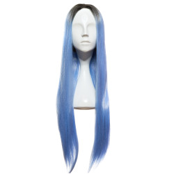 The Otilia Natural Black Blue Ombre Wig