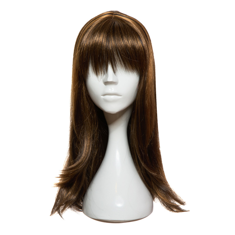 The RAISA Chocolate Brunette with Highlights Wig