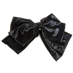 Black Bow Hair Clip