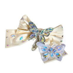 Cream Butterfly Jewelry Hair Clip