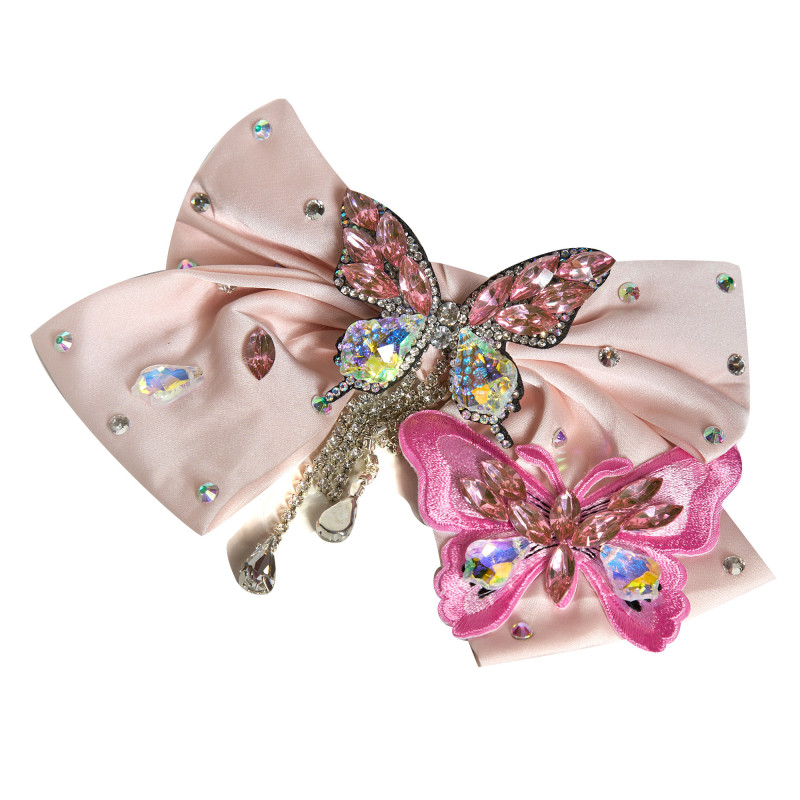 Rose Butterfly Jewelry Hair Clip