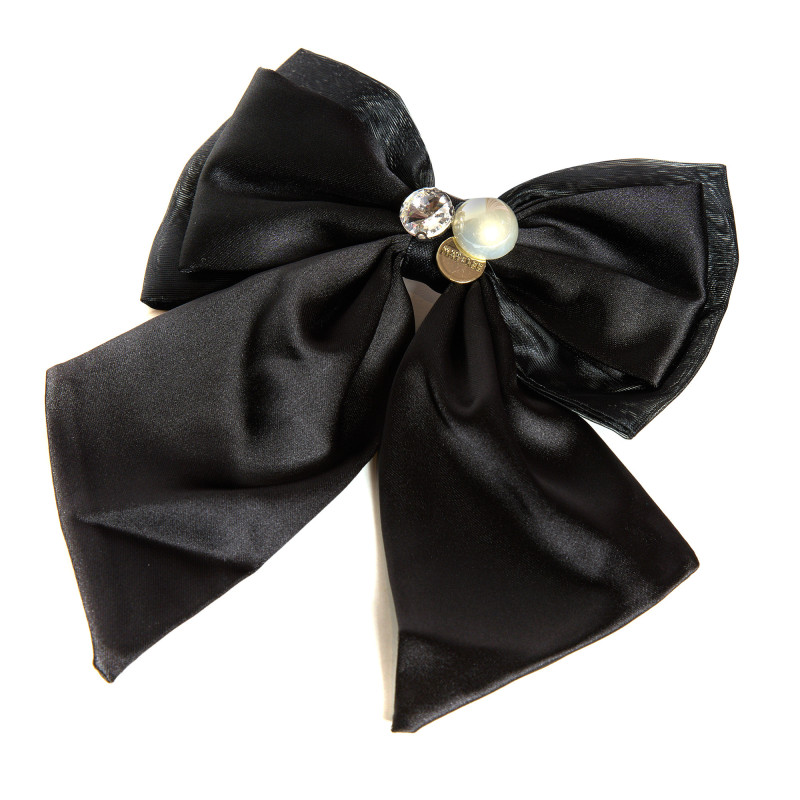 Bow Hair Clip with Pearl