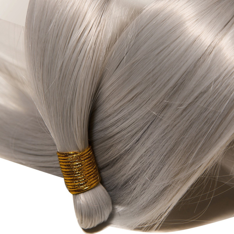 Jumbo Straight Ponytail Silver