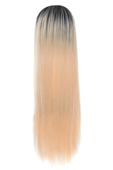 Peruca Partiala 3/4 Ombre Blond Alb