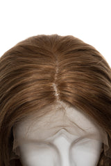 Peruca Naturala Blond Inchis Cenusiu