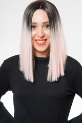 Peruca Brigitte Ombre Roz Pastel