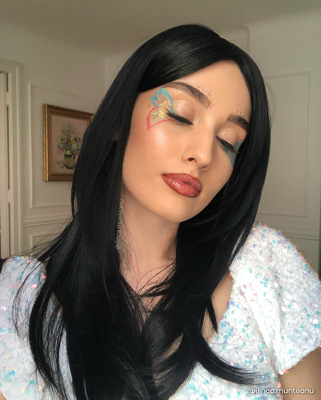 Peruca RENATA Negru Natural