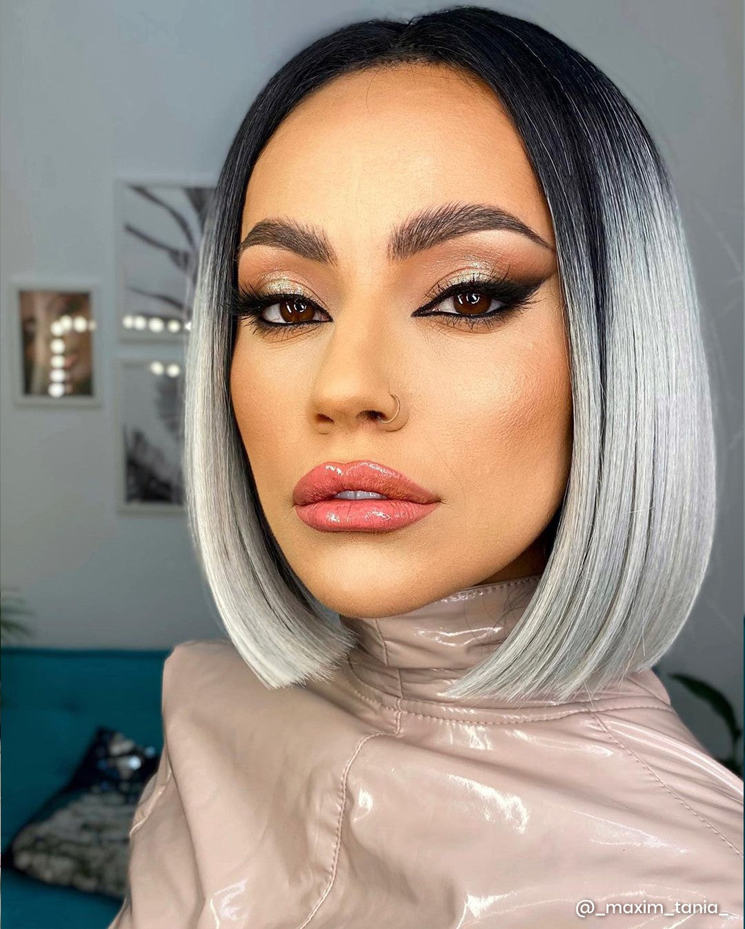 Peruca CELINE Ombre Silver