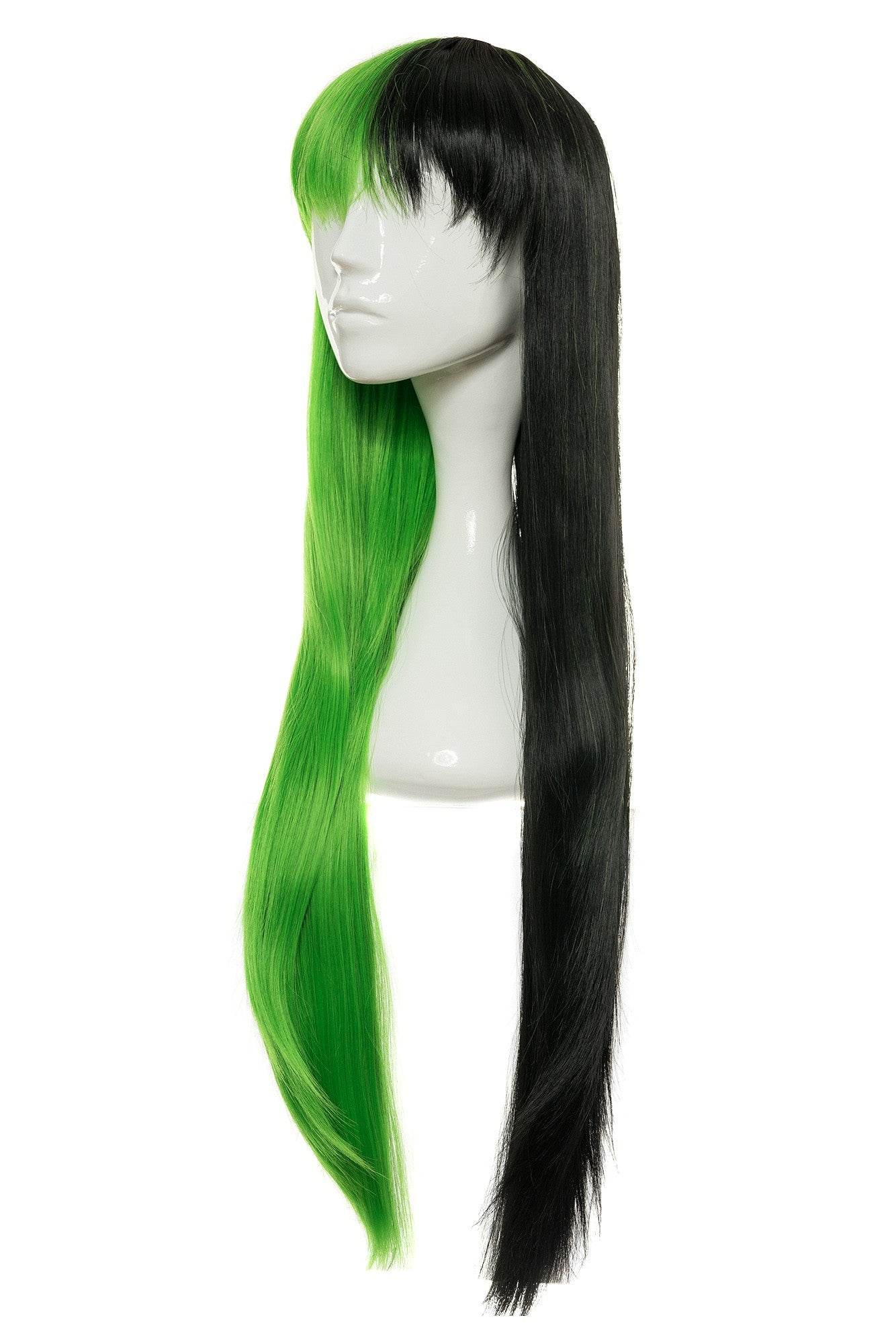 Peruca Maribella Verde/Negru