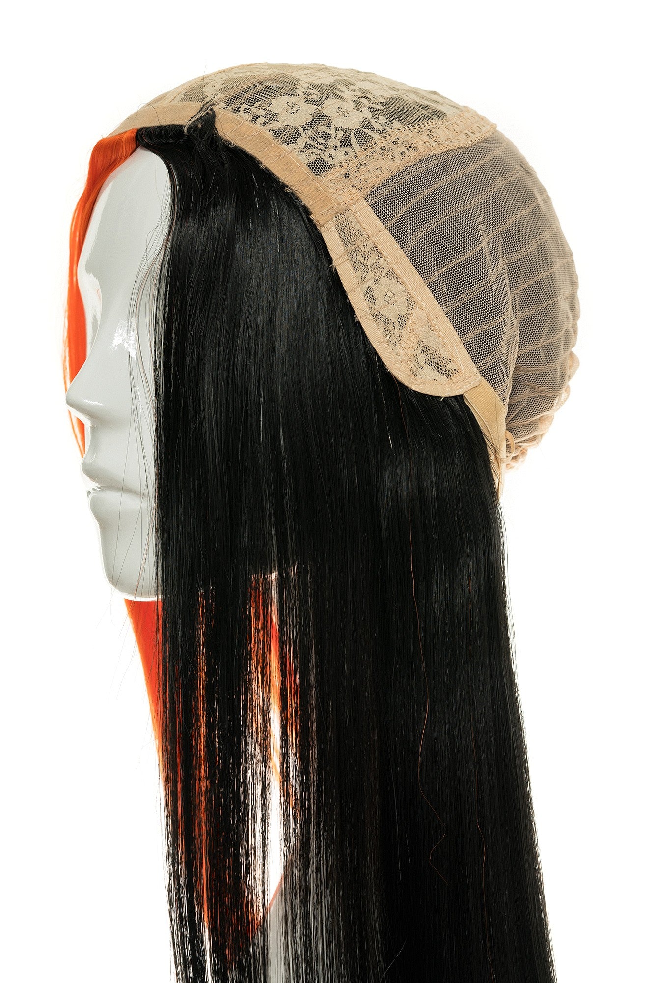 Peruca LORA Portocaliu/Negru