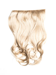 Blond Cenusiu Tresa Clip-On Ondulat