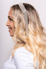 Coronita Lanturi Cristale Lateral Auriu