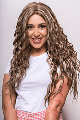 Peruca Amy Saten Deschis Cu Suvite