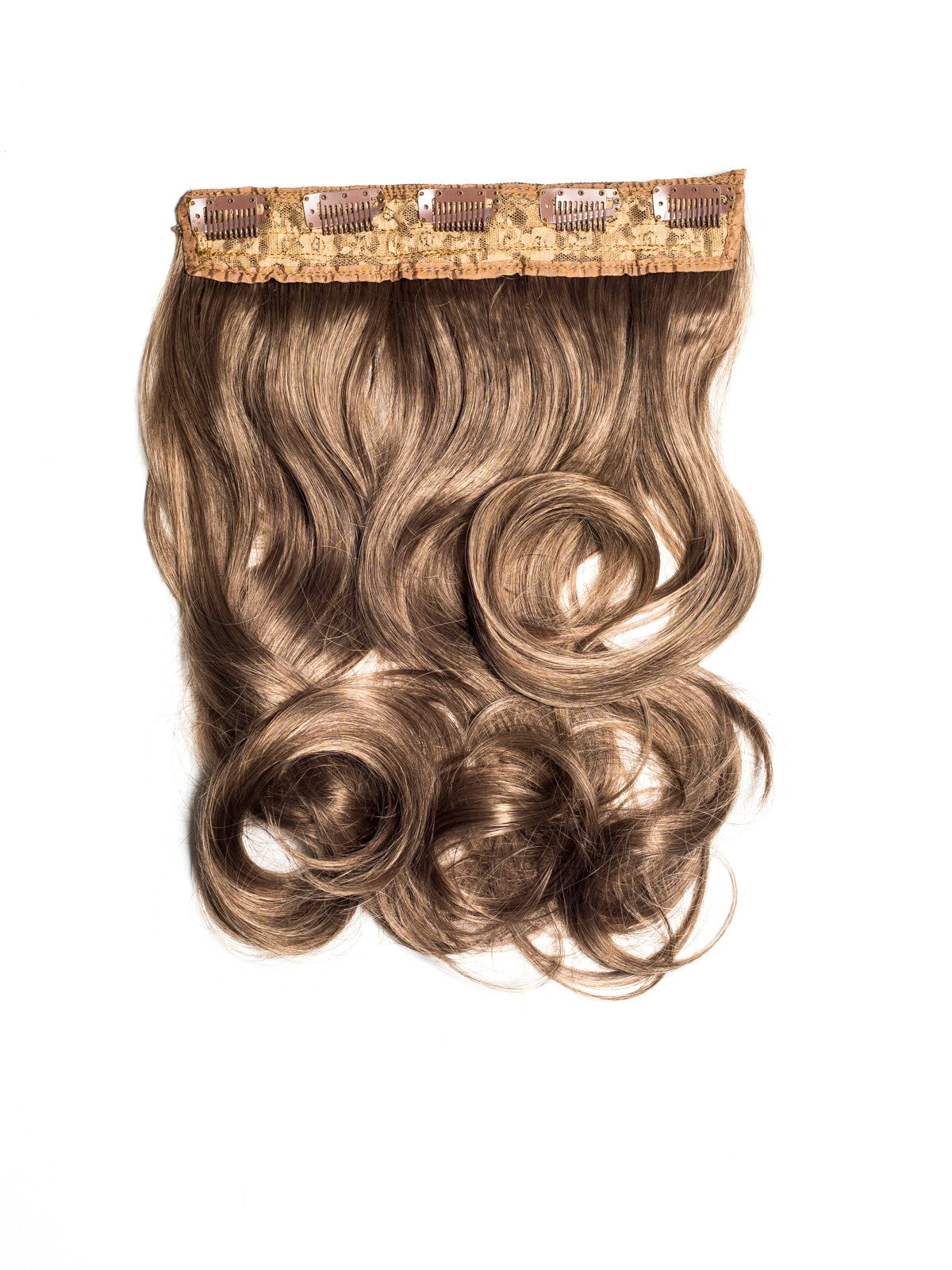 Blond Inchis Cenusiu Tresa Clip-On Ondulat