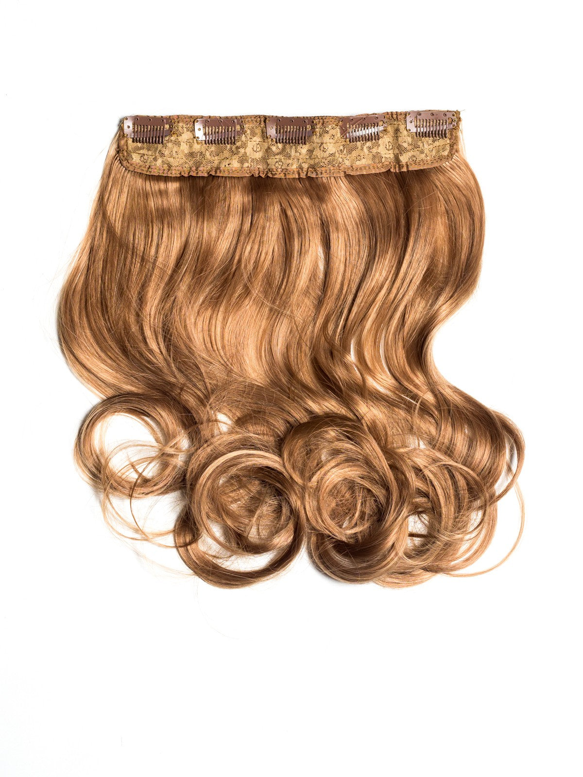 Blond Miere Tresa Clip-On Ondulat