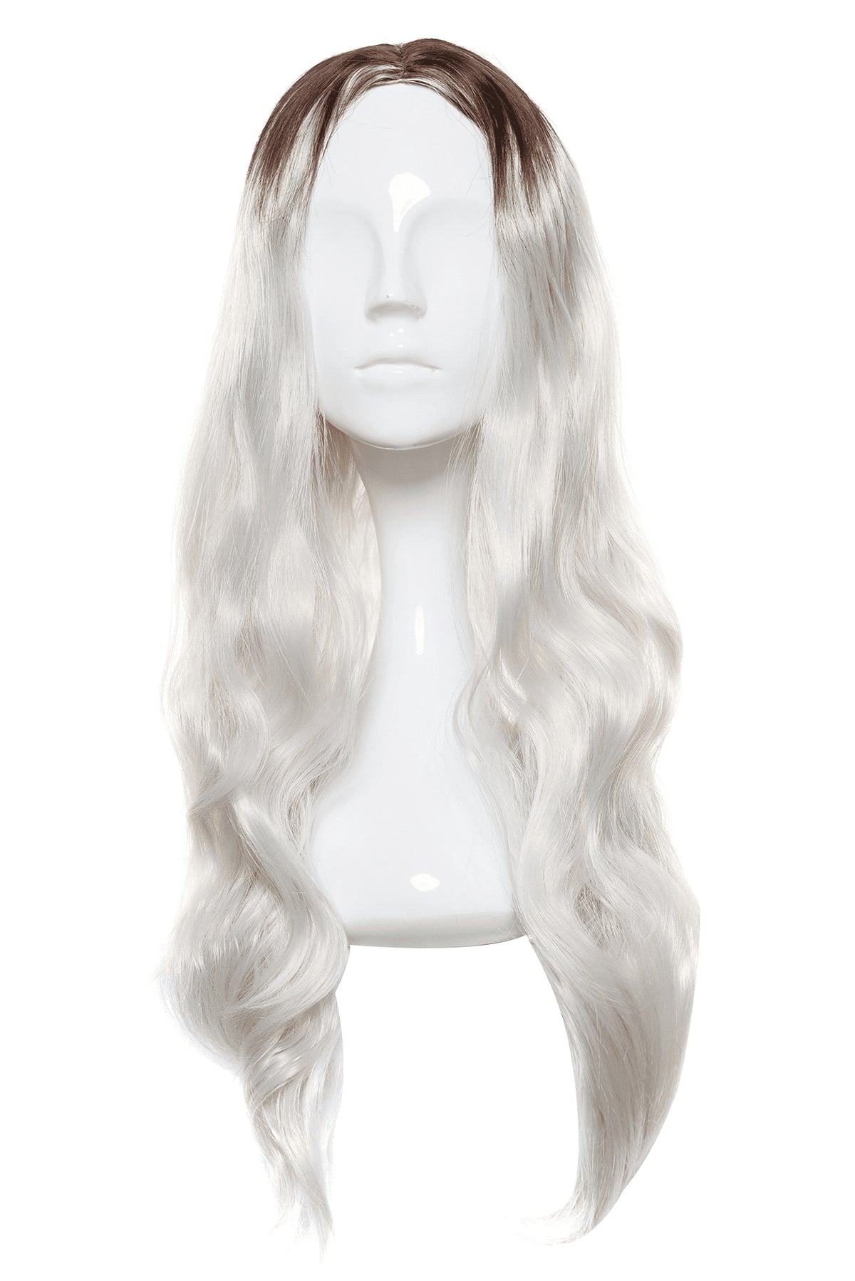 Peruca fibra sintetica NELY Ombre Platinum