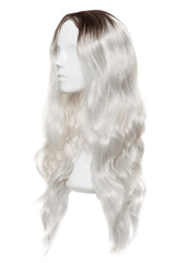 Peruca fibra sintetica NELY Ombre Platinum