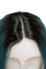 Peruca Naturala Gabriela Ombre Albastru