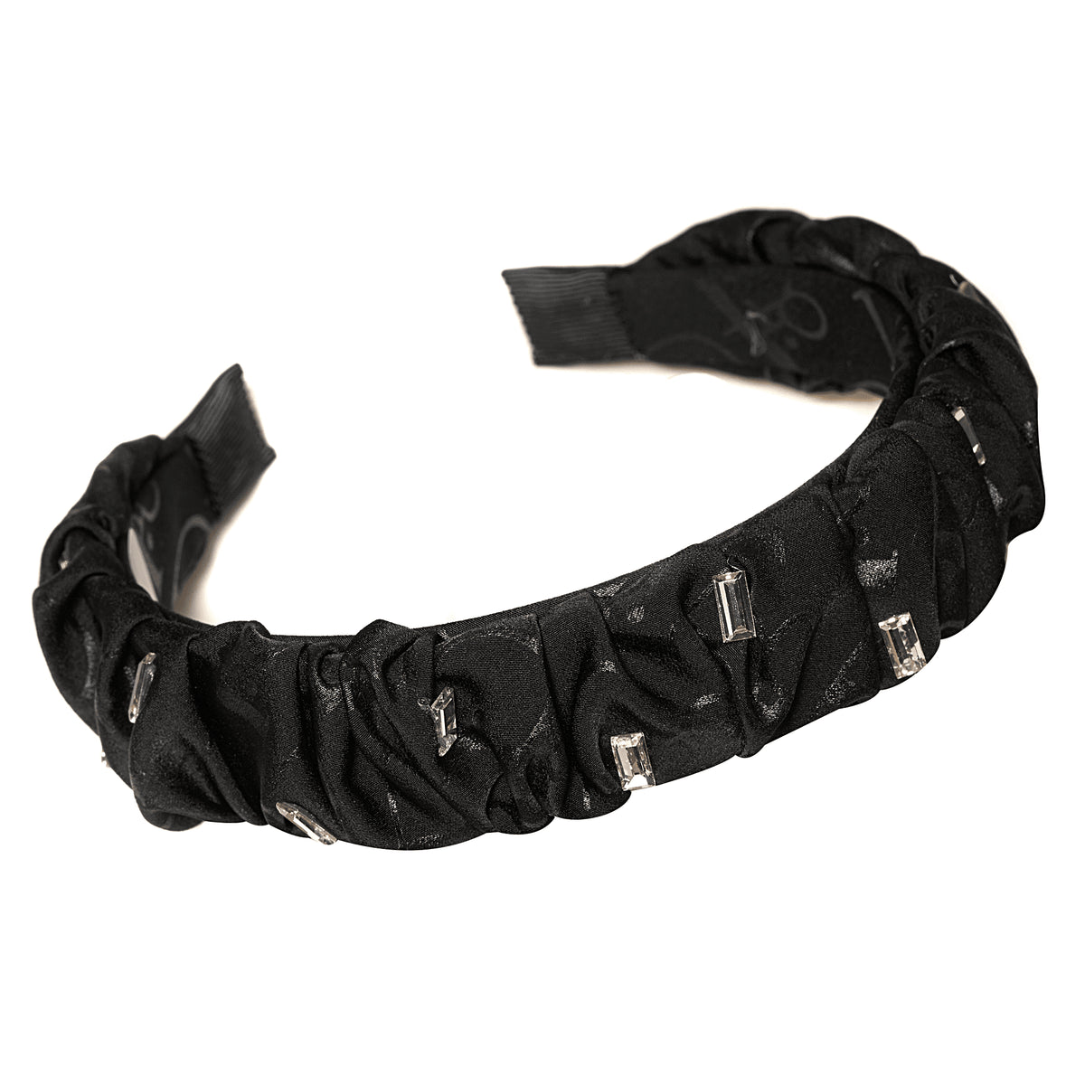 Coronita Aplicatii Cristale Negru