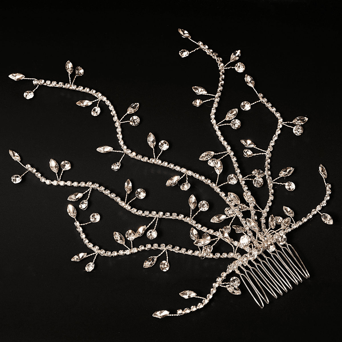 Accesoriu De Par Tip Pieptan Cu Pietre Si Cristale