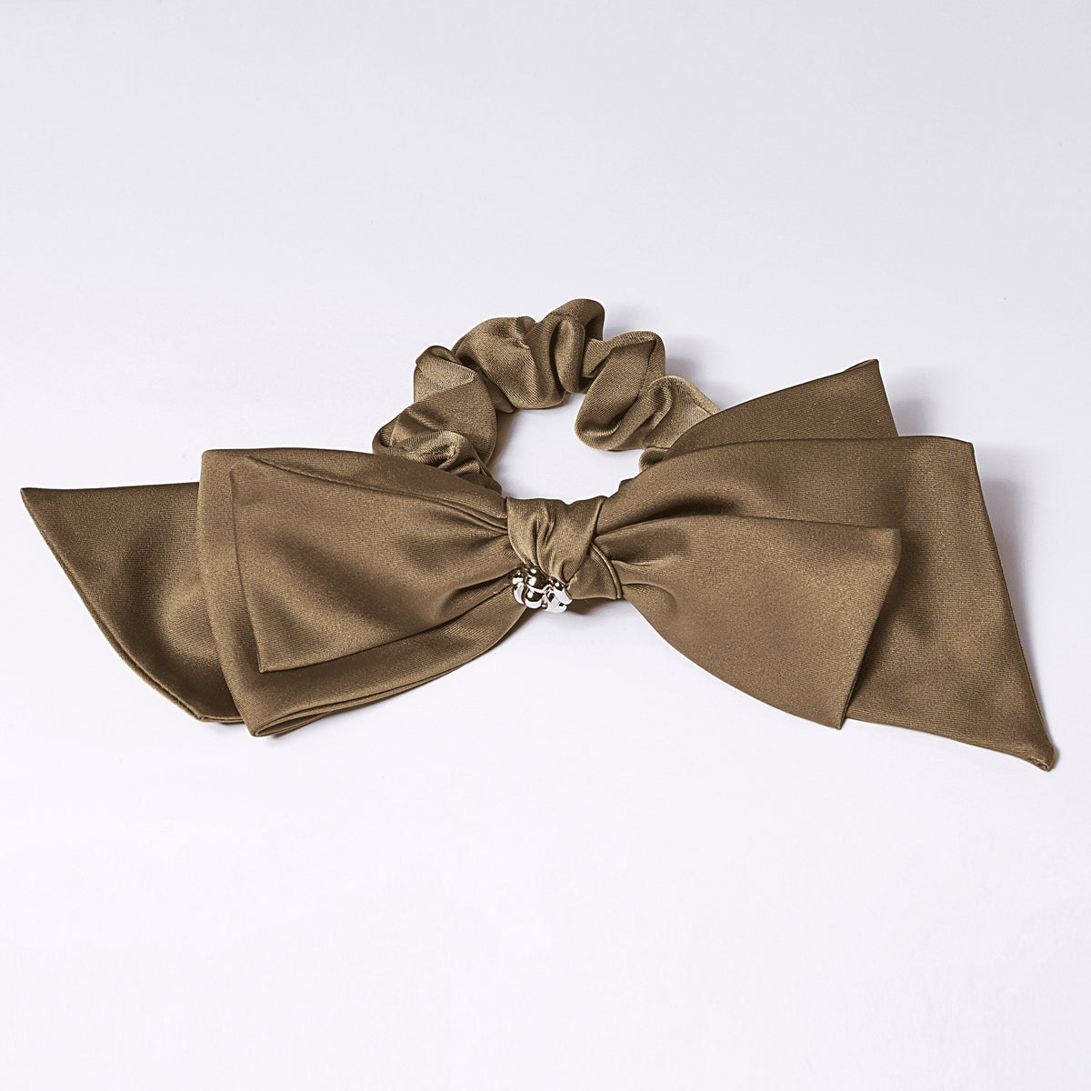 Elastic Funda Satin Bijuterie Kaki