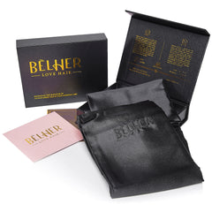 Fata de Perna Matase Naturala Mulberry, 22 Momme, 6A, Black, Cutie Cadou