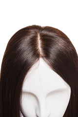 Peruca Partiala Naturala Monofilament Saten Inchis