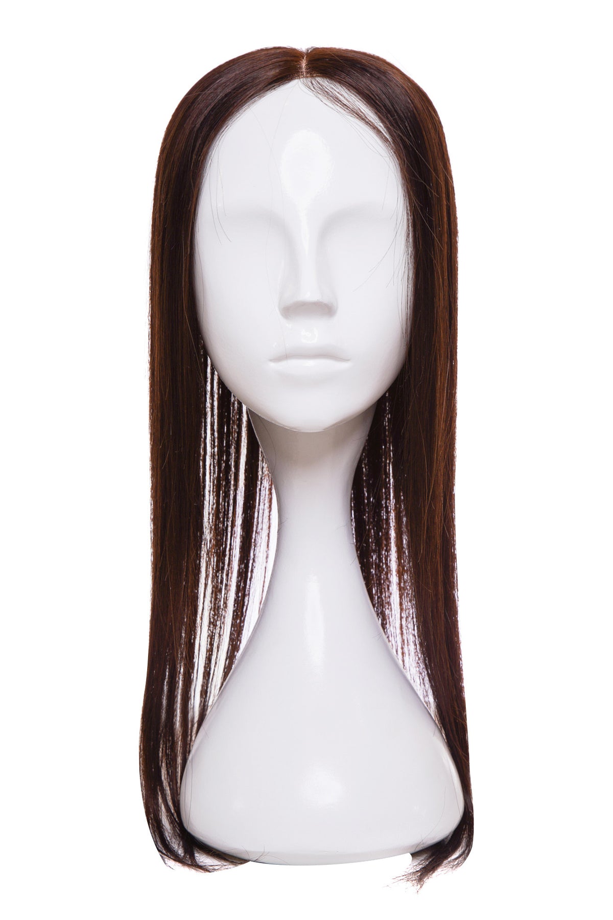 Peruca Partiala Naturala Monofilament Ciocolatiu