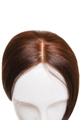 Peruca Partiala Naturala Monofilament Ciocolatiu
