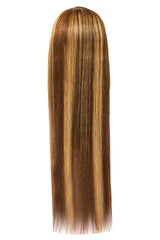 Peruca Naturala PANDORA Saten Natural cu Suvite Blond Miere