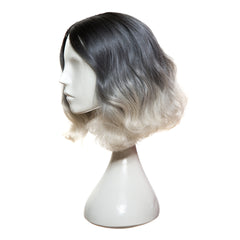 Peruca HEIDI Ombre Negru Gri Albastru