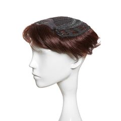 Peruca Partiala Clip-on Cu Roscat Inchis