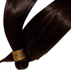 Coada Jumbo Drept Saten Inchis