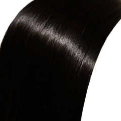 Coada Jumbo Drept Negru Natural