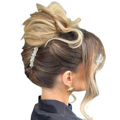 Agrafa Perlute Auriu