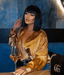 Peruca DEEA Negru Intens