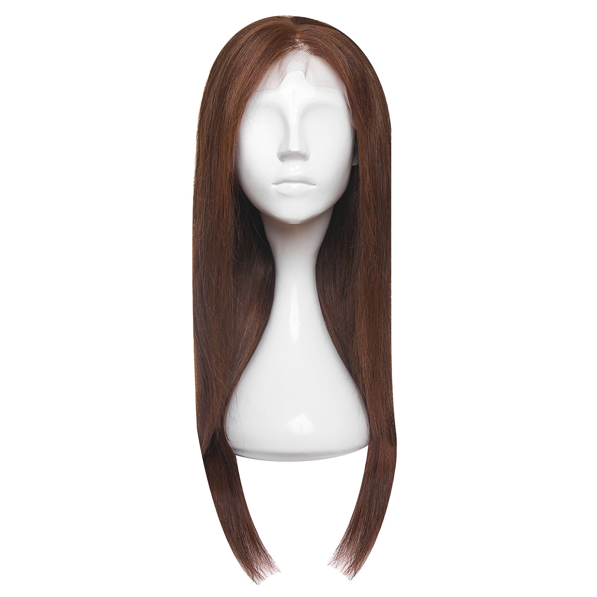 Peruca Naturala Lisa Ciocolatiu